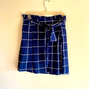Mini plaid skirt